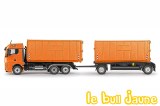 MAN TGX GM Ampliroll + remorque orange