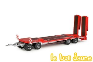 Remorque Schwarzmüller 4 essieux rouge