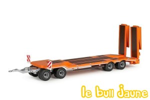 Remorque Schwarzmüller 4 essieux orange