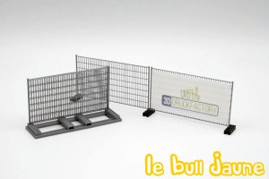 Clôture de chantier 2 argent
