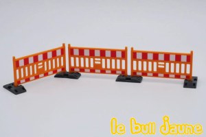 Barrière orange/blanche/rouge