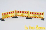 Barrière jaune/blanche/rouge