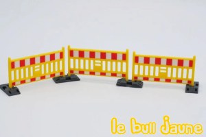 Barrière jaune/blanche/rouge