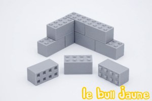 Blocs de béton gris x 30