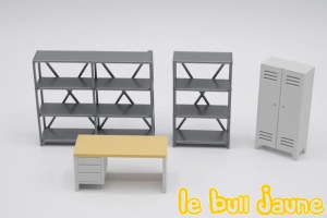 Équipement d'atelier : établi, casier, étagères