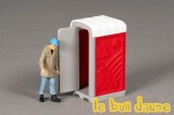 Toilettes de chantier - rouge