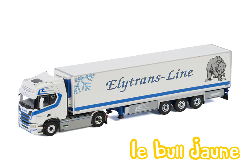 1//50 Echelle WSI WSI01-2407-SCANIA Steamline Topline 4x2 et remorque frigo Chereau Transports ELYTRANS-Line